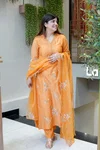KF 2114 Kalaai Muslin Embroidery Kurti With Bottom Dupatta
